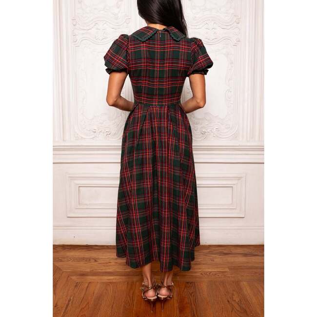 Sophia Dress in Evergreen Plaid - Dresses - 6