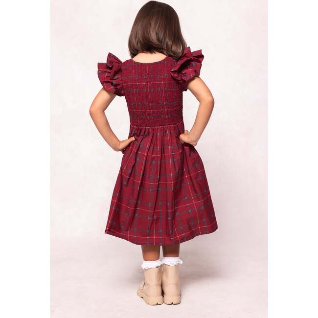 Mini Hattie Dress in Burgundy Plaid - Dresses - 3