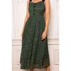 Penny Tank Midi Dress in Green Lace - Dresses - 4