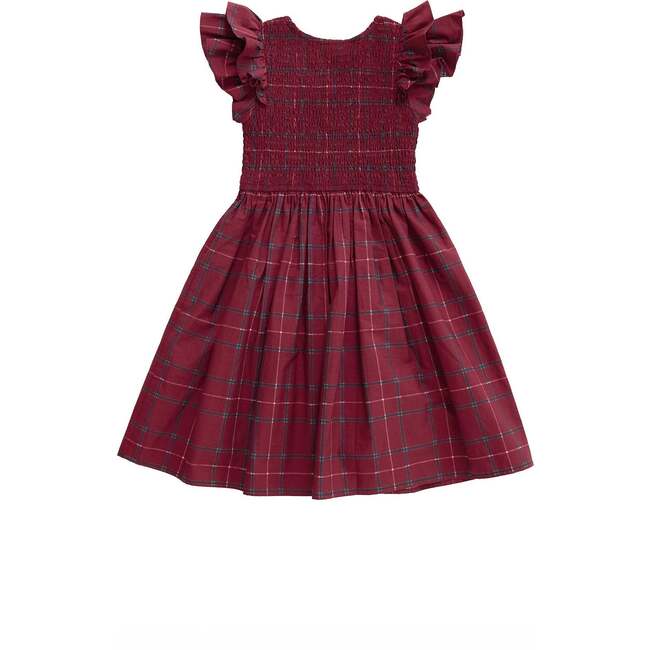 Mini Hattie Dress in Burgundy Plaid - Dresses - 5
