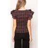 Hattie Top in Evergreen Plaid - Blouses - 3