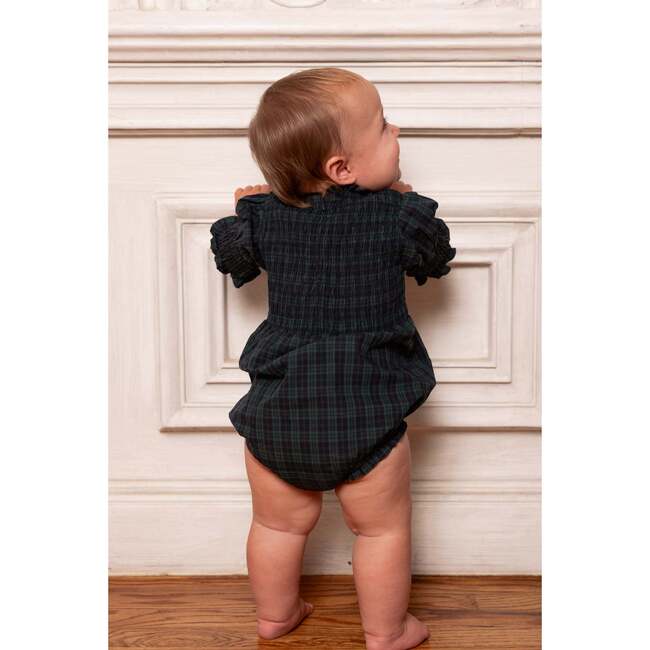 Baby Finley Romper in Twilight Pine Plaid - Rompers - 3