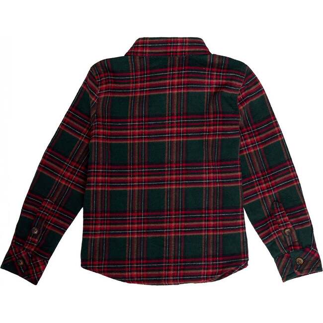 Boys John Shirt in Evergreen Plaid - Button Downs - 5