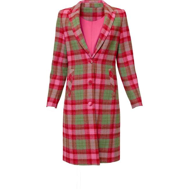 Everly Coat in Rosewood Tartan