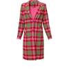 Everly Coat in Rosewood Tartan - Coats - 1 - thumbnail