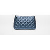 Leather Medium Luna Cosmetic, Midnight Metallic - Bags - 1 - thumbnail