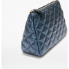 Leather Medium Luna Cosmetic, Midnight Metallic - Bags - 2