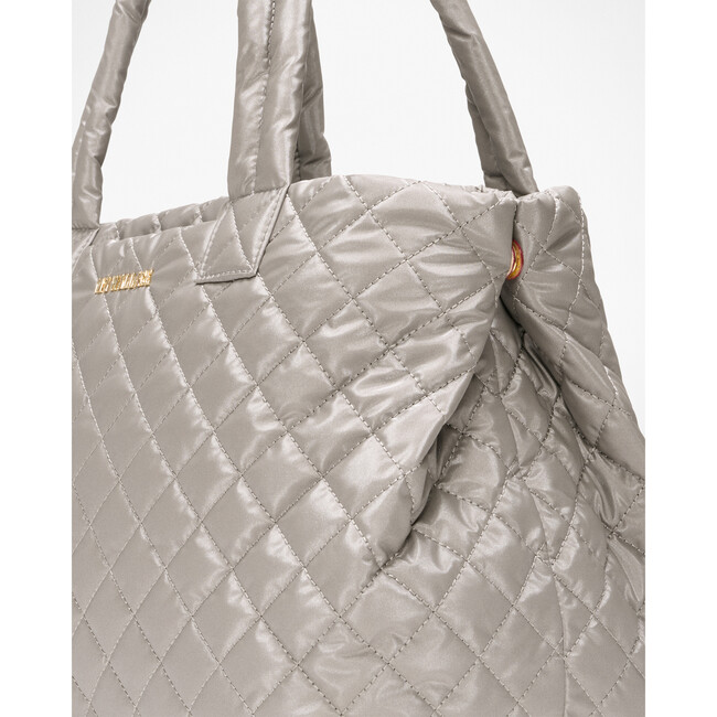 Medium Metro City Tote, Sable Pearl Metallic - Bags - 2