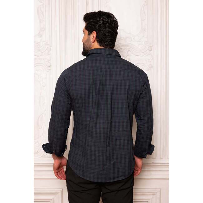 Mens John Shirt in Twilight Pine Plaid - Button Downs - 4