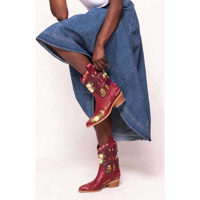 Sierra Bootie in Red - Boots - 2