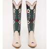 Dakota Boot in Green & Cream - Boots - 4