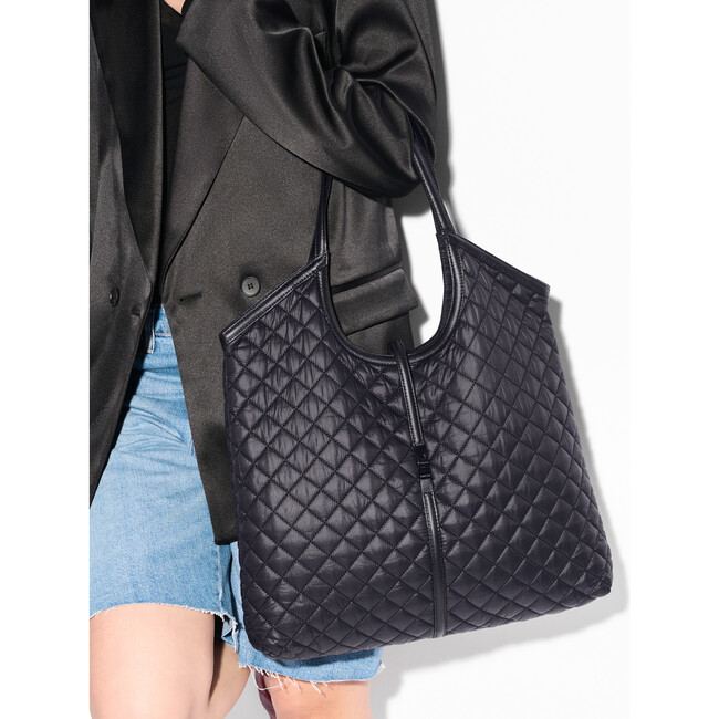 Large Astor Tote, Black - Bags - 3