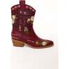 Sierra Bootie in Red - Boots - 5