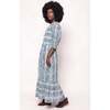 Danielle Dress in Blue Linear Print - Dresses - 5