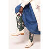 Dakota Boot in Green & Cream - Boots - 6