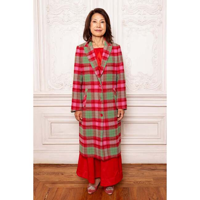 Everly Coat in Rosewood Tartan - Coats - 6