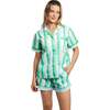 Women's Drawbertson Wild Stripes Short PJ Set - Pajamas - 7