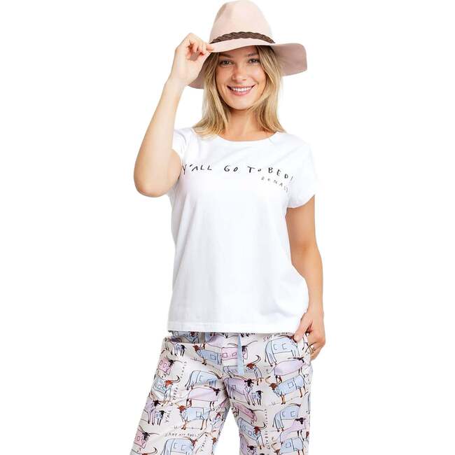 Women's Drawbertson Y'All Go To Bed T-Shirt - T-Shirts - 7