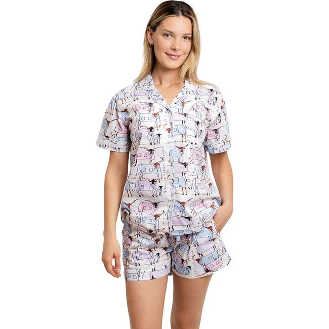 Women's Drawbertson Longhorns Short PJ Set - Pajamas - 2