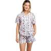 Women's Drawbertson Longhorns Short PJ Set - Pajamas - 2