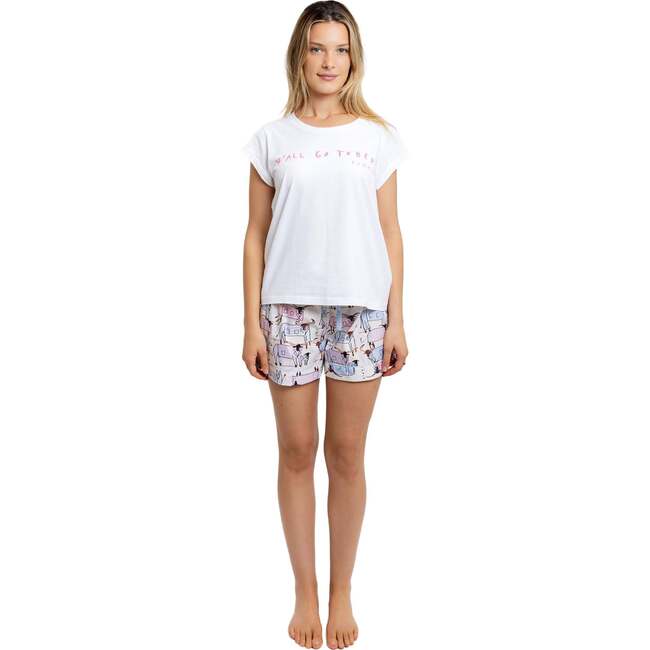 Women's Drawbertson Pink Y'All Go To Bed T-Shirt - T-Shirts - 6