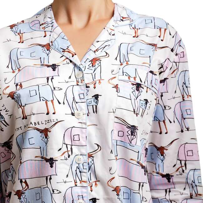Women's Drawbertson Longhorns Night Shirt - Pajamas - 3