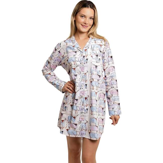 Women's Drawbertson Longhorns Night Shirt - Pajamas - 7