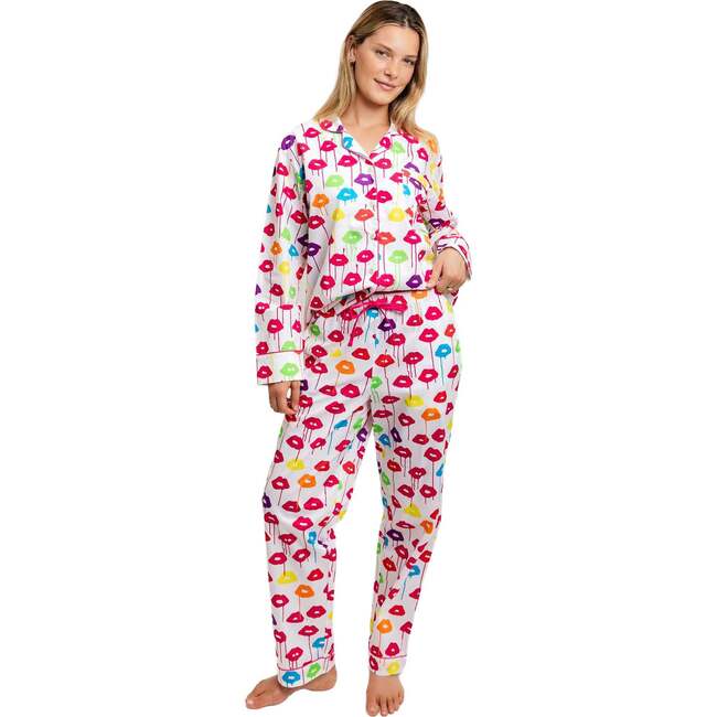 Women's Drawbertson Drippy Lips Long PJ Set - Pajamas - 2
