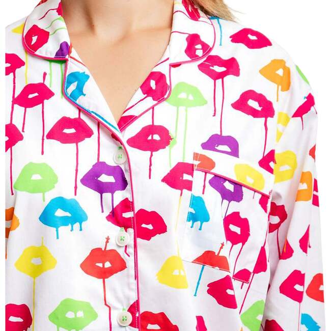 Women's Drawbertson Drippy Lips Long PJ Set - Pajamas - 3