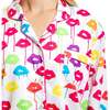 Women's Drawbertson Drippy Lips Long PJ Set - Pajamas - 3