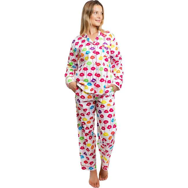 Women's Drawbertson Drippy Lips Long PJ Set - Pajamas - 6