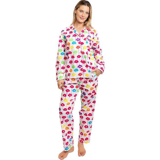 Women's Drawbertson Drippy Lips Long PJ Set - Pajamas - 7