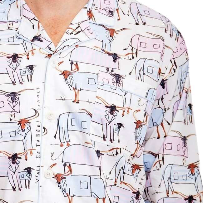 Men's Drawbertson Longhorns Long PJ Set - Pajamas - 3