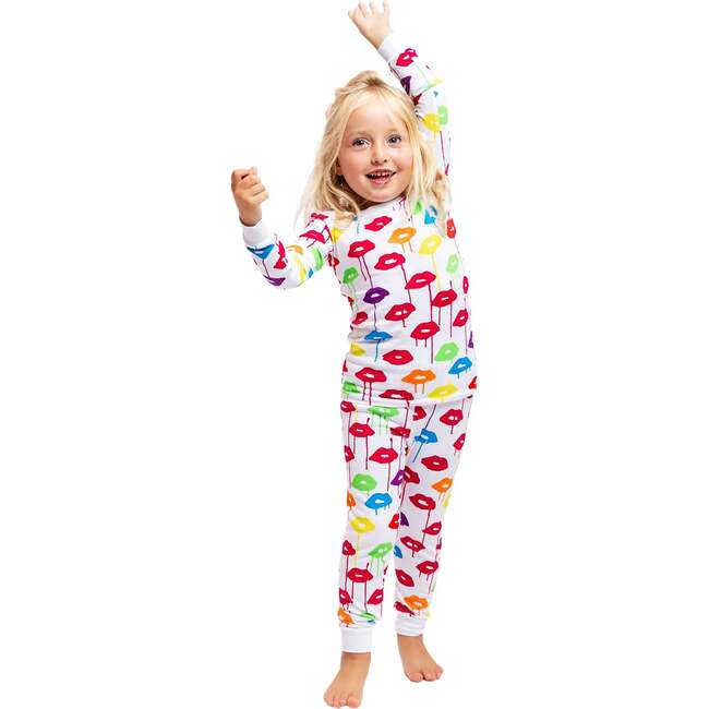 Kids Drawbertson Drippy Lips Long PJ Set - Pajamas - 2