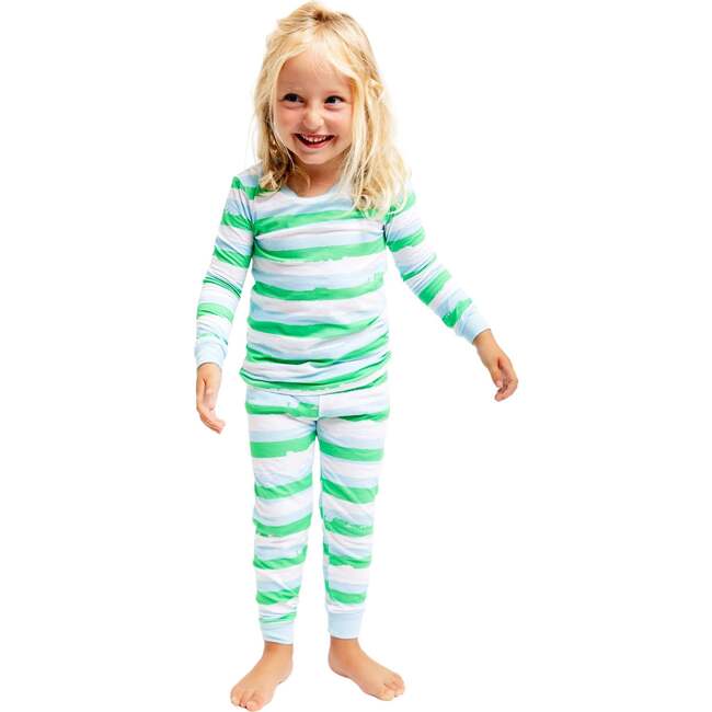 Kids Drawbertson Wild Stripes Long PJ Set - Pajamas - 2