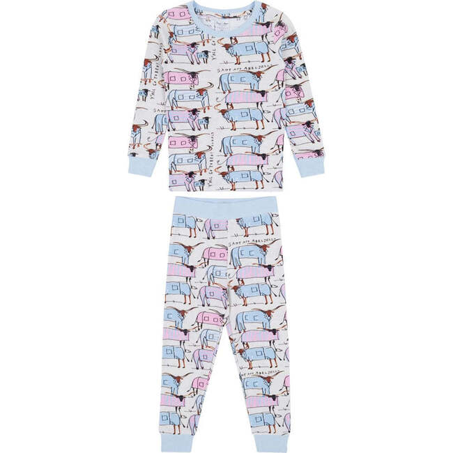 Kids Drawbertson Longhorns Long PJ Set