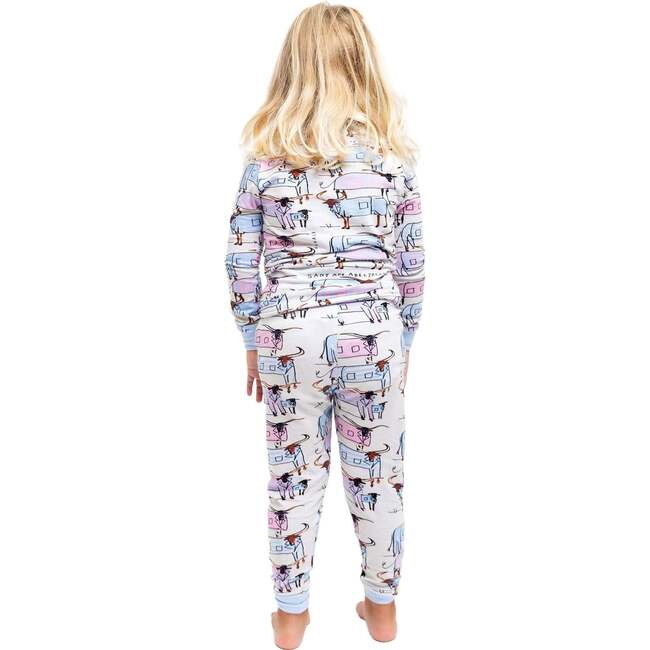 Kids Drawbertson Longhorns Long PJ Set - Pajamas - 4