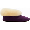 Alpaca Fur Baby and Kids Booties Slippers,  Lavender Plum - Slippers - 2
