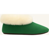Alpaca Fur Baby and Kids Booties Slippers, Emerald Green - Slippers - 2