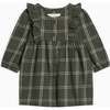 Rya Flannel Ruffle Dress Pine Plaid - Dresses - 1 - thumbnail