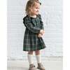 Rya Flannel Ruffle Dress Chestnut Plaid - Dresses - 3
