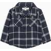 Lev Flannel Long Sleeve Collared Button Down Shirt Navy Plaid - Button Downs - 1 - thumbnail