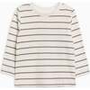 Turk Long Sleeve Crew Kade Stripe / Taupe - T-Shirts - 1 - thumbnail