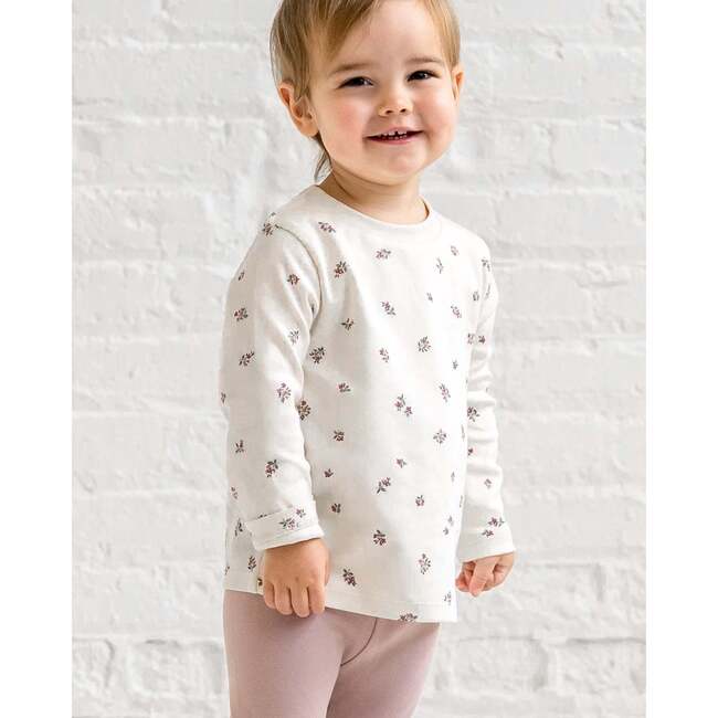 Turk Long Sleeve Crew Helen Floral / Purple + Mauve