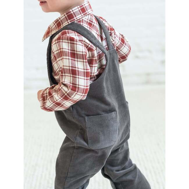 KENDI Remi Corduroy Overalls Sepia
