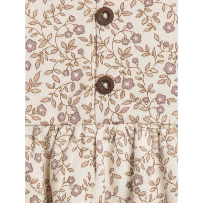 Trudy Button Long Sleeve Top Aurora Floral / Purple + Mauve - Shirts - 2