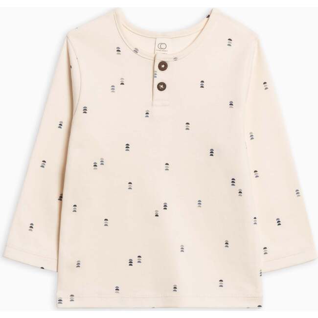 Reef Long Sleeve Henley Bent / Mist + Navy