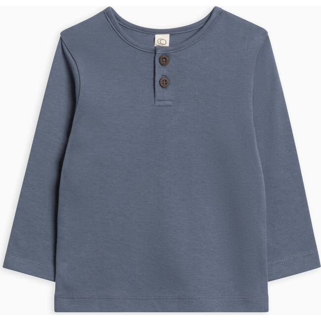Reef Long Sleeve Henley Denim