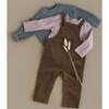 KENDI Remi Corduroy Overalls Sepia - Overalls - 6