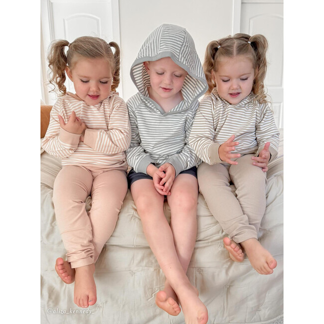 Madison Hooded Pullover Mist Stripe - Sweatshirts - 3